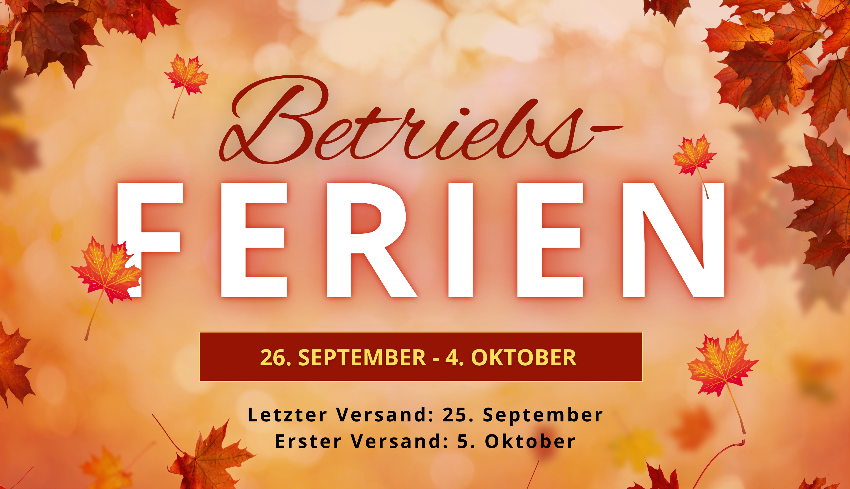 betriebsferien